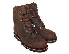 CHIPPEWA Super Dna 8" Waterproof Steel Toe 400 Gram Work Boots Sz 9.5 E 59330