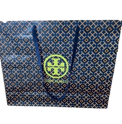 Tory Burch Extra Large Gift Shopping Bag Cotton Handles Vietnam 20x16x6 Inches