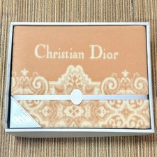 Christian Dior Wool Blanket Logo Brown Vintage Authentic Deadstock Not Used