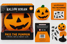 Hallow Scream Pass the Pumpkin Halloween Party Game 8 Prizes 03622