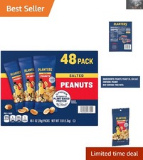 Classic Salted Peanuts - 48 Packs, Simple Ingredients, Rich Flavor Experience