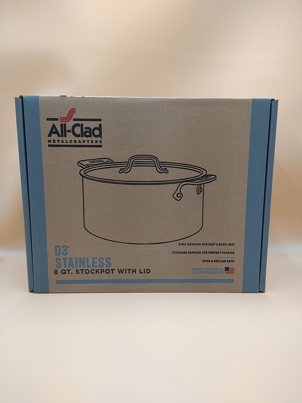 All-Clad 4508  8-Quart Cookware Stainless Steel NEW!!!