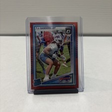 2025 Panini Donruss Rated Rookie Optic Preview Red Pandora 351 TJ T.J. Sanders