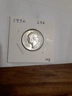 1936 (P) Washington Quarter Silver 25¢ - BU - Gem Brilliant Uncirculated