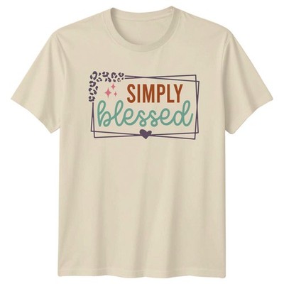 Simply Blessed Damen T-Shirt Inspirierend Glaube Muttertag Geschenk für Sie