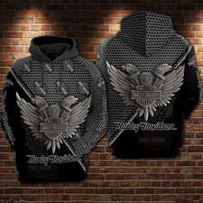 Harley Racing Davidson 3D Hoodie , Unisex Adults S-5XL