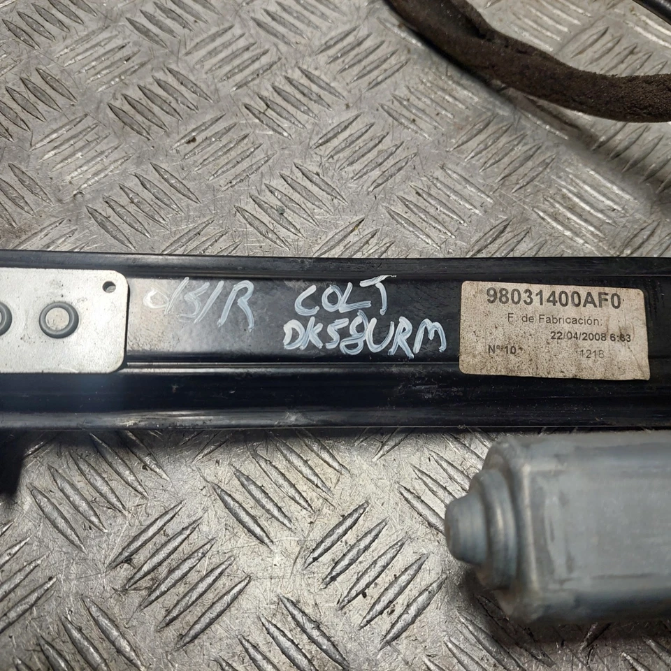 Mitsubishi Colt CZC2 MK6 2008 O/S rear window regulator driver right side - Image 3 of 4