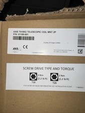 Axis T91B53 Telescopic Ceiling Mount Twin-Pac...