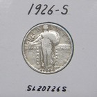 1926-S Standing Liberty quarter, 90% silver coin — photo 1