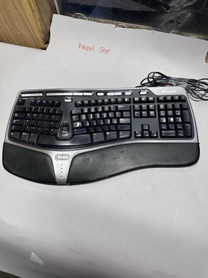 Microsoft Natural Ergonomic Keyboard 4000 V1.0 KU-0462 Wired Tested OEM