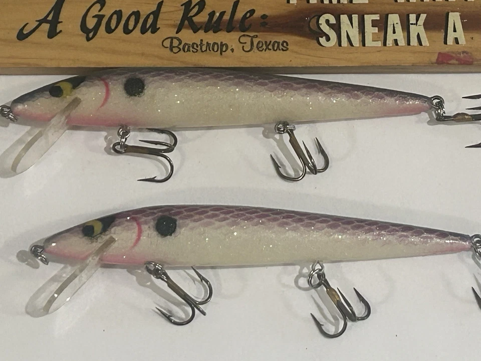 LOTE DE 2 Vintage Smithwick Signature Series Mark Mendez Rattlin Rouge JERKBAIT Foto 4 de 4