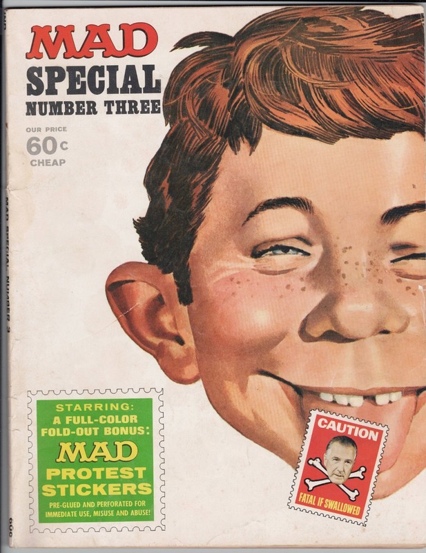 MAD Special Number Three - Gaines, Feldstein - VG - Protest Stickers Intact