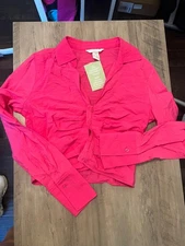 Women’s H&M cute hot pink shirt
