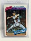 1980 TOPPS NOLAN RYAN #580 A.L. ALL-STAR ANGELS AUTOGRAPHED RAW CARD SLEEVED