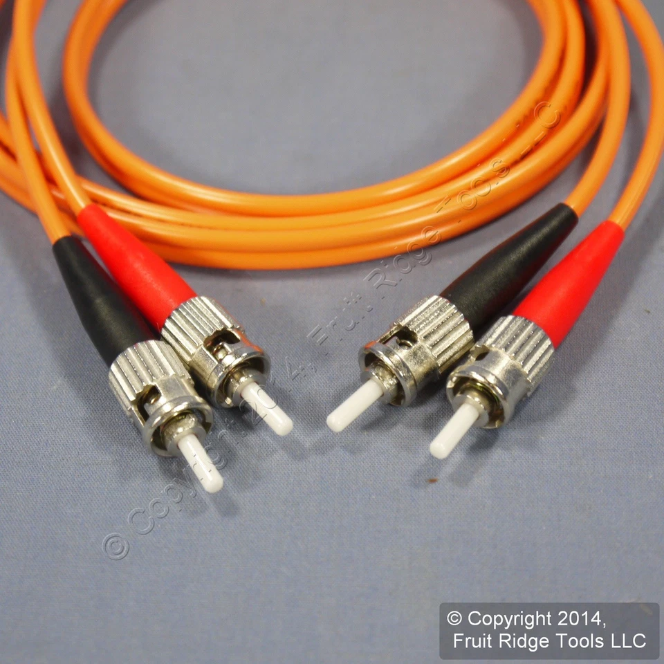 1M Leviton Fiber Optic Multi-Mode Duplex Patch Cable Cord SC 62.5/125 STD62-01M - Image 3 of 4