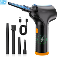 Electric Compressed Air Duster - High-Power Rechargeable Cordless PC Duster with