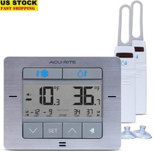 Digital Refrigerator Freezer Thermometer LCD Display Wireless Alarm Sensors
