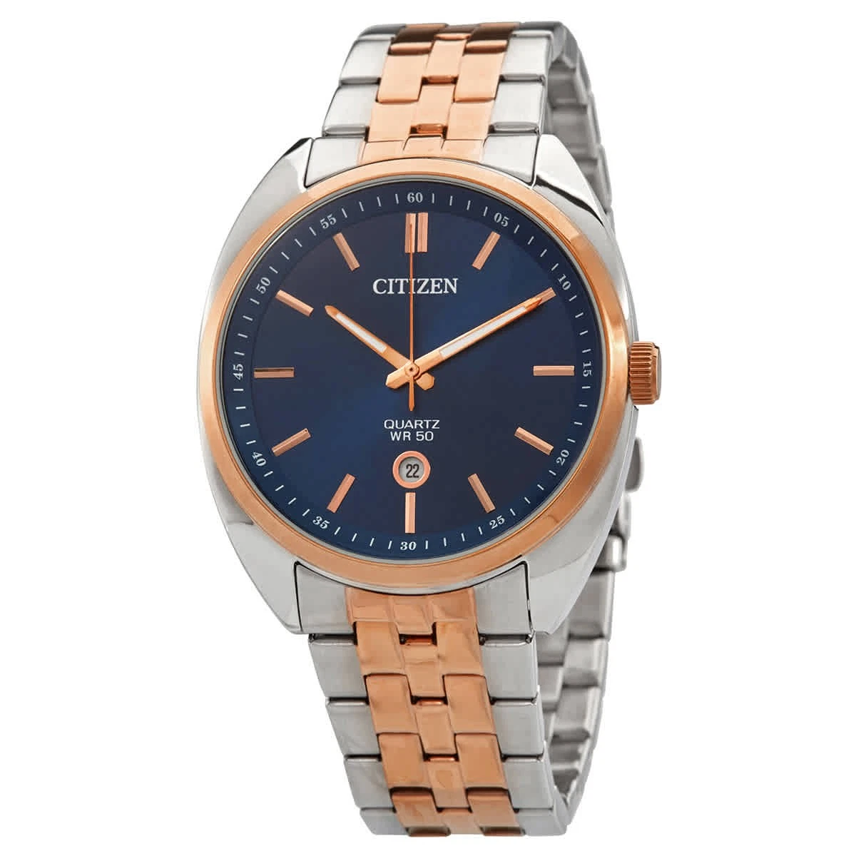 Citizen Quartz Blue Dial Two-tone Men's Watch BI5096-53L