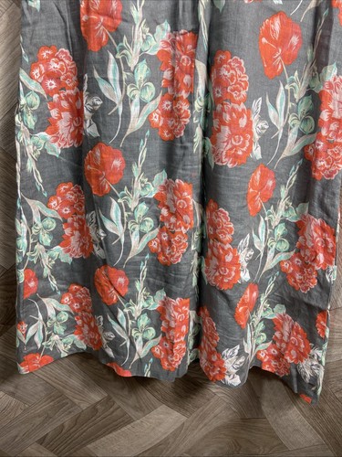Laura Ashley Archive Grey/Pink Floral Sleeveless Dress Size UK 12 Linen - Picture 11 of 20