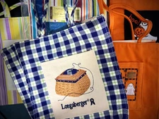 Longaberger Homestead Tote Bags (Fabric Bag 9"x 8"x 4")