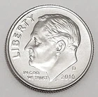 2016 D Roosevelt Dime AVE CIRCULATED **FREE SHIPPING**