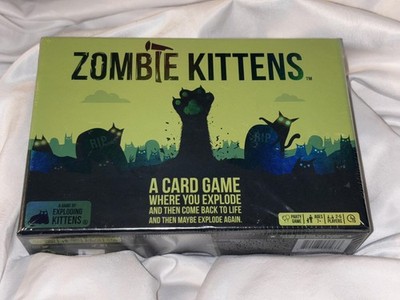 Exploding Kittens Zombie Kittens Card Game Party 2-5 Players Ages 7+ Sealed