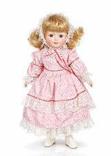 Vintage Heritage Collector's Porcelain Doll Hand Painted Boxed 14"