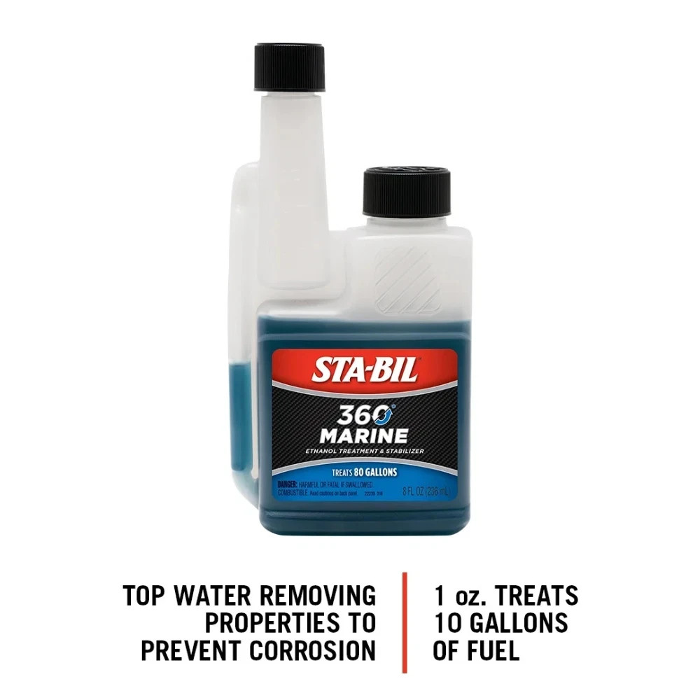STA-BIL 360 Marine Ethanol Treatment and Fuel Stabilizer - 8 oz (Model 22240)