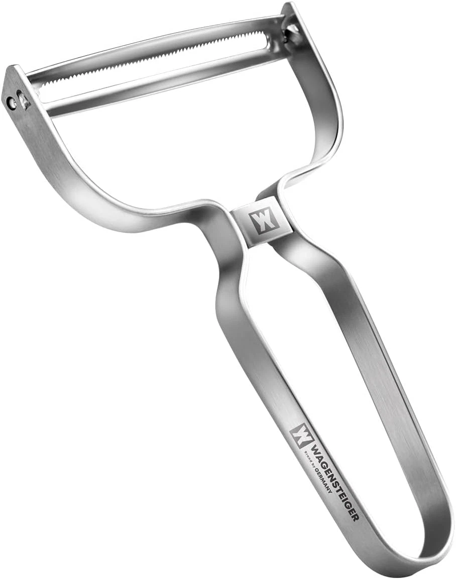 Stainless Steel Potato Peeler with Extra-Wide Peeling Blade, Great for Large Veg