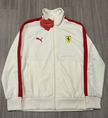 Puma Ferrari Track Jacket White/Red Ferrari SF New Sz L Men s