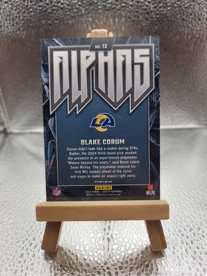 2024 Panini Zenith Alphas 12 Silver Prizm Case Hit Blake Corum RC