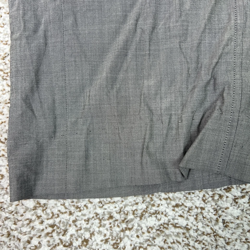 Pantalones Brunello Cucinelli Mujer 6 Gris Tiro Alto Pierna Ancha Pantalón Italia Gunex Foto 3 de 4