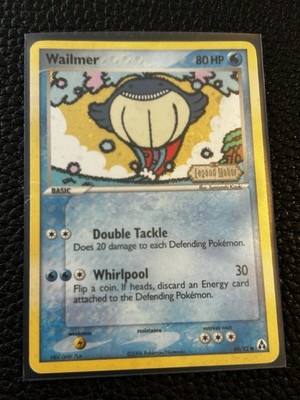 Pokémon Wailmer 69/92 Legend Maker Regular 2006 English Pokémon TCG
