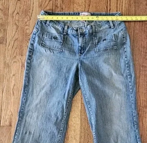 Vintage Duck Head Jeans  Size 18 Blue Denim Wide Leg Y2K 90s Faded Stretch - Image 4 of 4