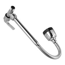 Easy Install Chrome Wall Mounted Faucet for Kitchen with Flexible Reach