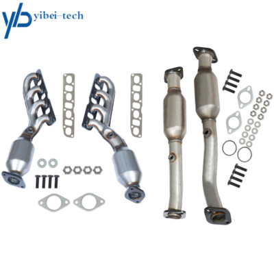 #ad 4PCS Exhaust Manifold Catalytic Converters For Nissan Titan 5.6L 2005 2006 2014 $130.04