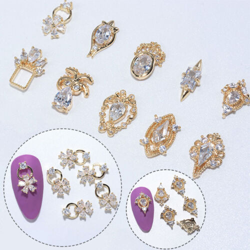 Charms Nail Art 3D Nail Art Decorations Nail Art Zircon Jewelry Rhinestones DIY - Picture 1 of 22