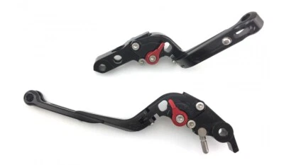 Paire Leviers Repliables Noir Rouge Pour HONDA CB1000R CB 1000 R SC80 2018-2020 - Photo 1/4