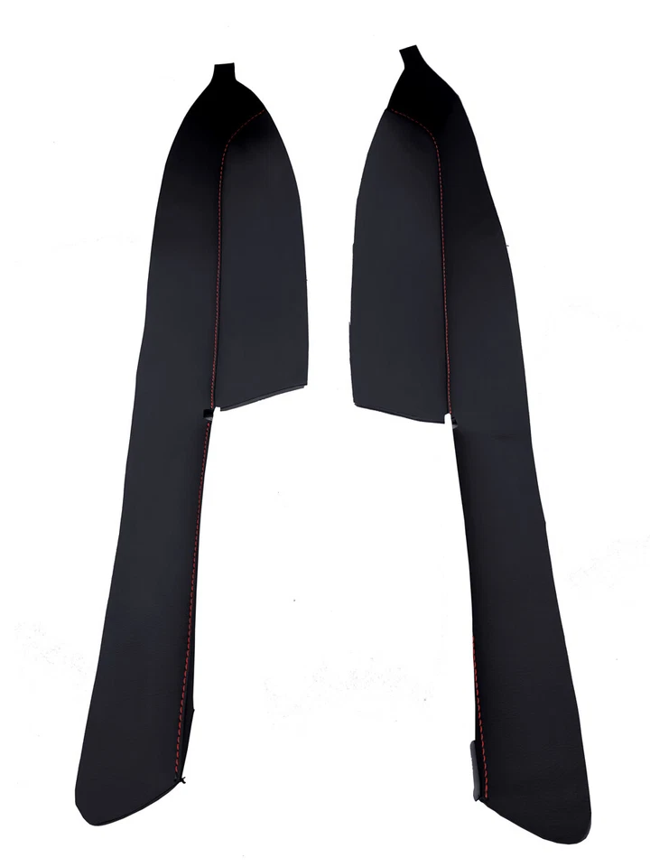 Compatível com 2010-2020 Toyota 4Runner PVC couro apoio de braço porta painel tampa ponto vermelho - Imagem 3 de 4