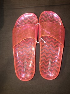clear jelly slide sandals