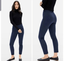 Everlane blue The Side-Zip Stretch Cotton Pant sz 10