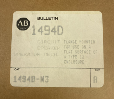 Allen Bradley,1494D-N3,Circuit Breaker Operator Mechanism  Series A NOS SEALED