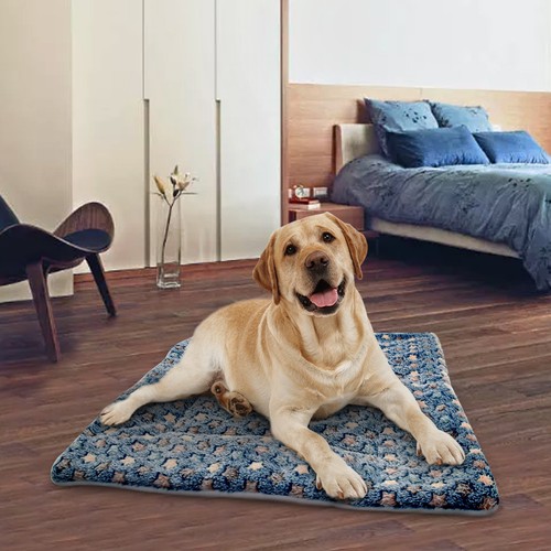 Small Large Dog Bed Warm Plush Cushion Sleep Mat Mattess for Kennel Crate S-XL - Picture 9 of 14