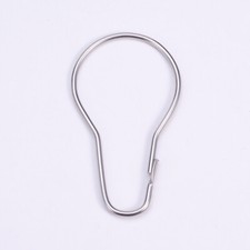 22mm Iron Shower Curtain Rings Hooks for Bathroom Shower Rods Curtains Silver