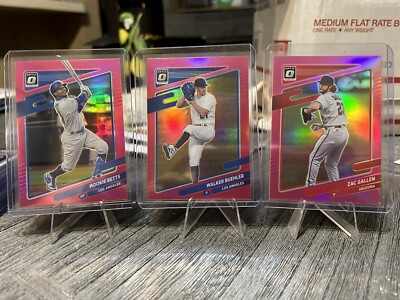 2021 Panini Donruss Optic Pink Mookie Betts #180 PLUS MORE