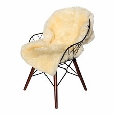 Sheepskin Lambskin Champagne 100-110 cm ecologically tanned Merino