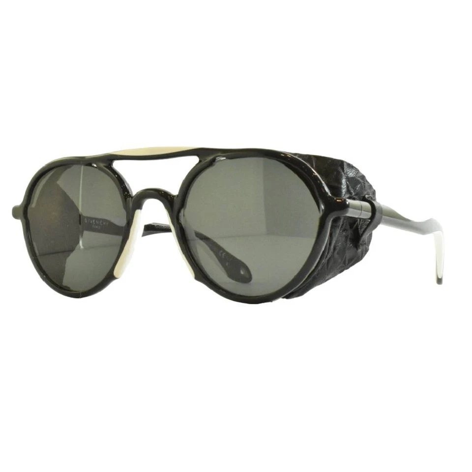 Gafas de sol unisex redondas de borde completo Givenchy GV 7038/S blanco roto/beige Foto 2 de 4