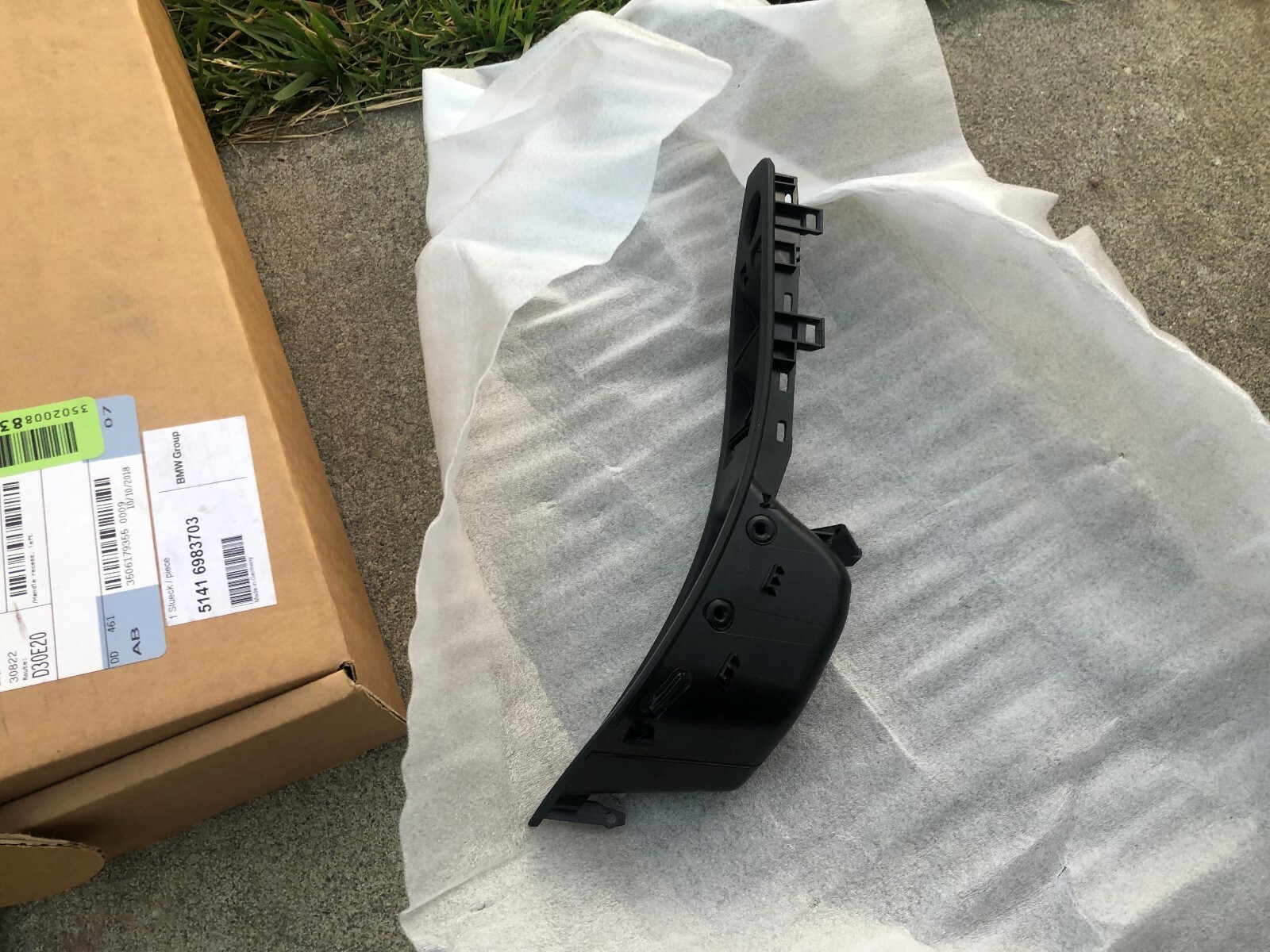 2015 BMW M5 Front Left Master Window Switch Trim Bezel 9183539 for 