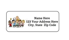 30 CARTOON DOG AND FRIENDS PERSONALIZED RETURN ADDRESS LABELS 1 in X 2.625 in