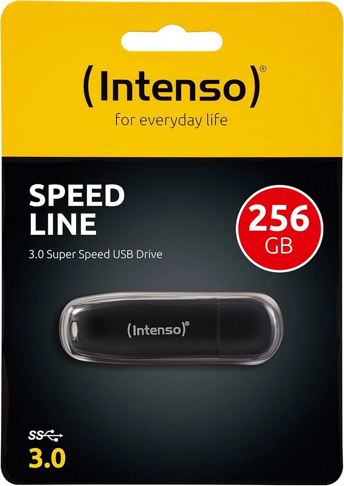 Intenso Speed Line 256GB Speicherstick USB 3.0 schwarz - Bild 3 von 4